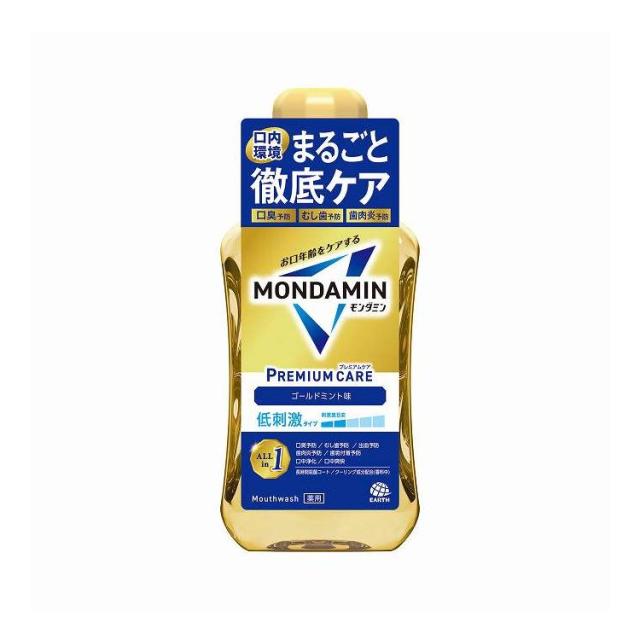 【単品12個仕かける】 アース製薬 モンダミン 割り増し金世話をする ゴールドペパーミント 600ml(代引不可)【貨物輸送無料】