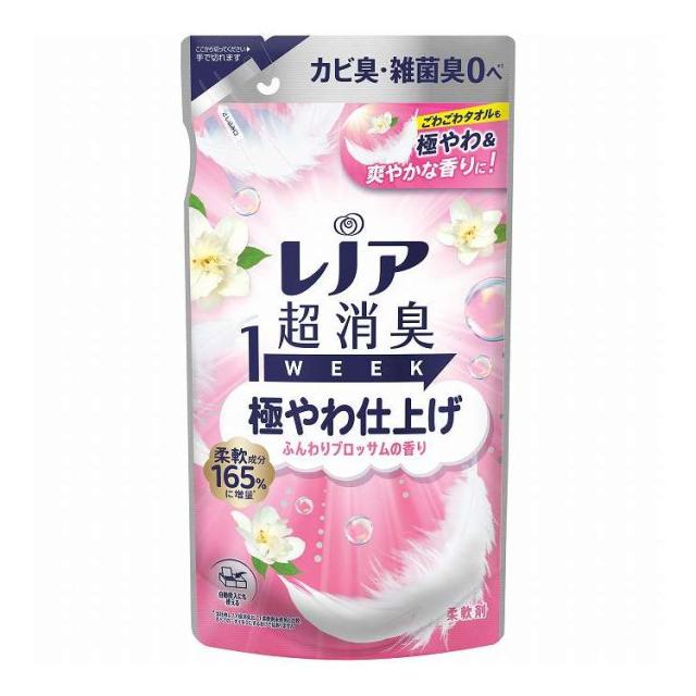【単品17個セット】 P&Gジャパン レノア超消臭1WEEK極やわ仕上げふんわりブロッサムの香りつめかえ用 340mL(代引不可)【送料無料】