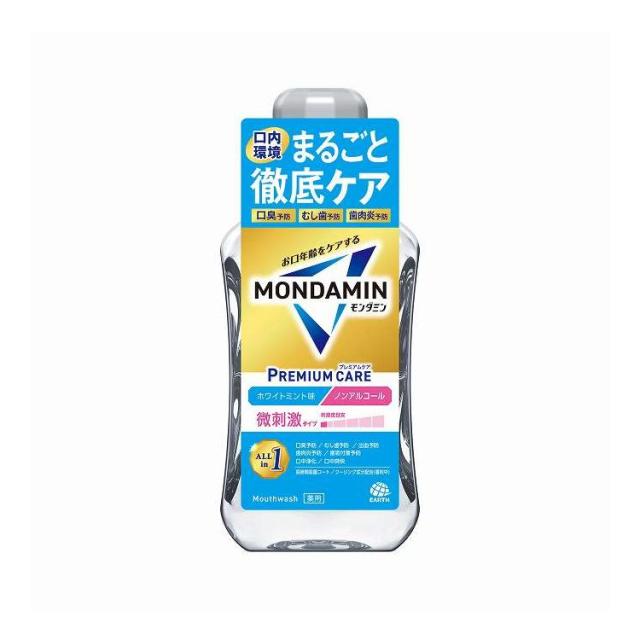 【単品17個セット】 アース製薬 モンダミン プレミアムケア ホワイトミント 600ml(代引不可)【送料無料】