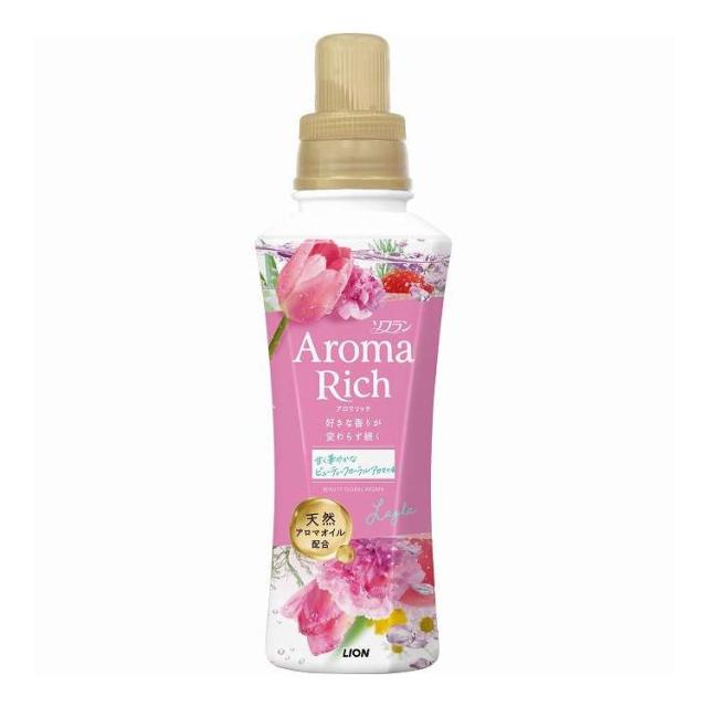 【単品18個セット】 ライオン ソフランアロマリッチ レイラ 本体 480ml(代引不可)【送料無料】