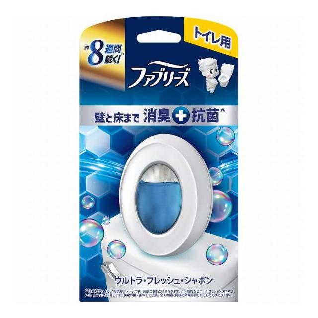 【単品18個セット】 P&Gジャパン ファブリーズトイレ用消臭剤プレミアムシリーズ+ ウルトラフレッシュシャボン(代引不可)【送料無料