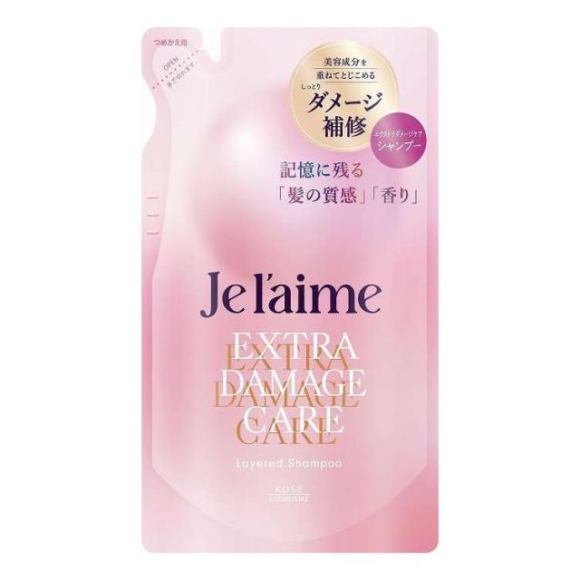 【単品19個セット】 コーセーコスメポート ジュレーム レイヤード シャンプー (エクストラダメージケア) つめかえ 340mL(代引不可)【送料無料】