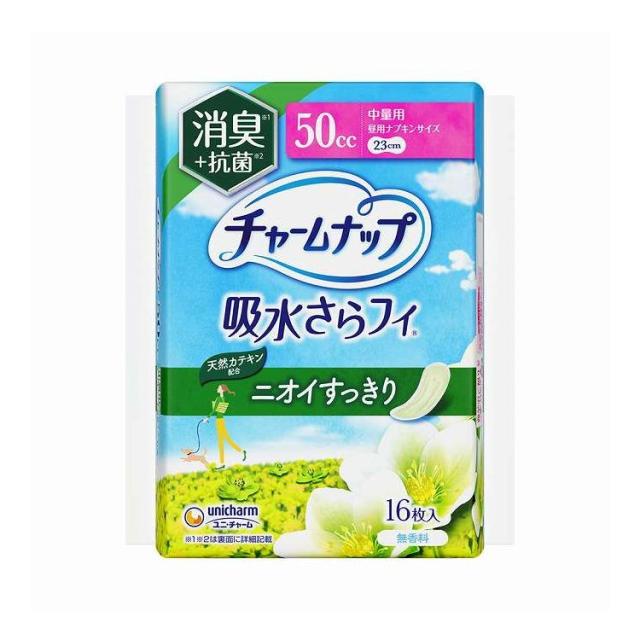 【単品18個セット】 ユニ・チャーム チャームナップ中量用消臭タイプ16枚(代引不可)【送料無料】