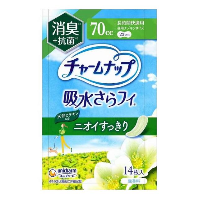 【単品18個セット】 ユニ・チャーム チャームナップ長時間快適用消臭タイプ14枚(代引不可)【送料無料】