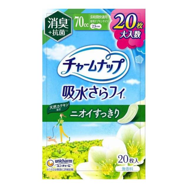 【単品18個セット】 ユニ・チャーム チャームナップ長時間快適用消臭タイプ20枚(代引不可)【送料無料】