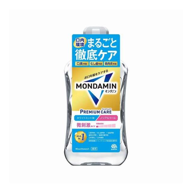 【単品19個セット】 アース製薬 モンダミン プレミアムケア ホワイトミント 1000ml(代引不可)【送料無料】