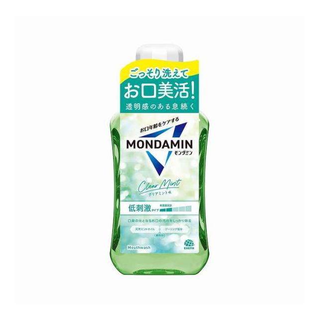 【単品19個セット】 アース製薬 モンダミン クリアミント 600ml(代引不可)【送料無料】