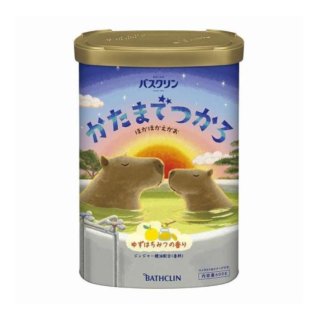 【単品20個セット】 バスクリン バスクリン かたまでつかろ ゆずはちみつの香り 600G(代引不可)【送料無料】