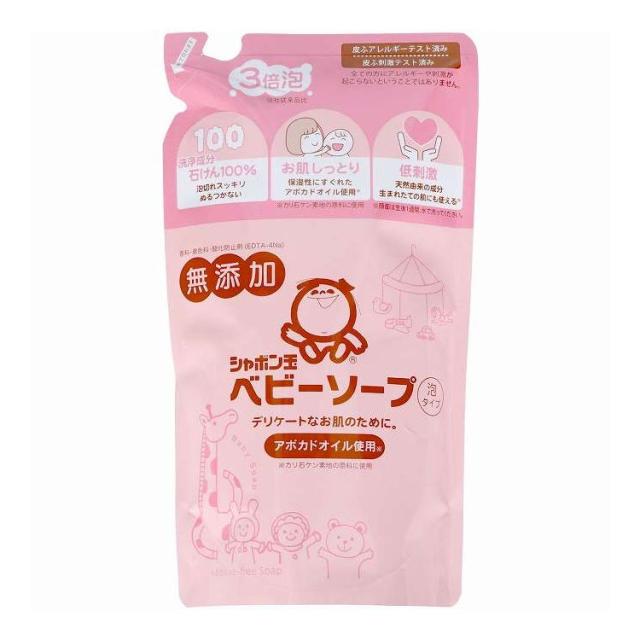 【単品19個セット】 シャボン玉販売 シャボン玉ベビーソープ泡タイプつめかえ用 日用品 日用消耗品 雑貨品 400ml(代引不可)【送料無料】