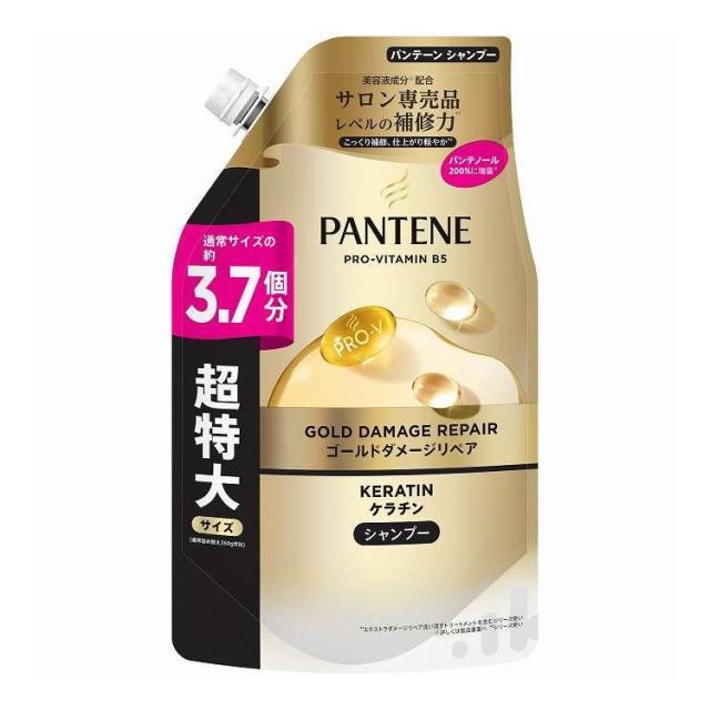 【単品6個セット】 パンテーン ゴールドダメージリペアシャンプーつめかえ 超特大 P&amp;G 950g(代引不可)【送料無料】