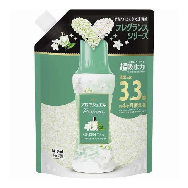 【単品6個セット】 レノア アロマジュエルグリーンティ-の香り つめかえ 用超特大サイズ P&G 1410ml(代引不可)【送料無料】
