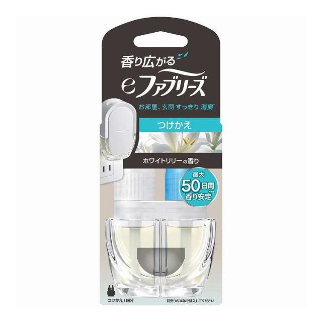 【単品10個セット】 eファブリーズ ホワイトリリ-の香り替 P&G 26ml(代引不可)【送料無料】