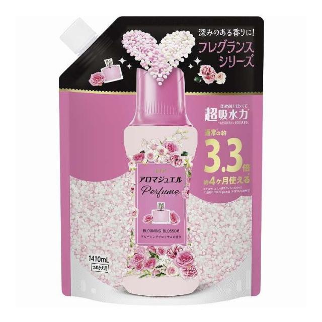【単品12個セット】 レノア アロマジュエルブルーミングブロッサムの香り つめかえ 用超特大サイズ P&amp;G 1410ml(代引不可)【送料無料】