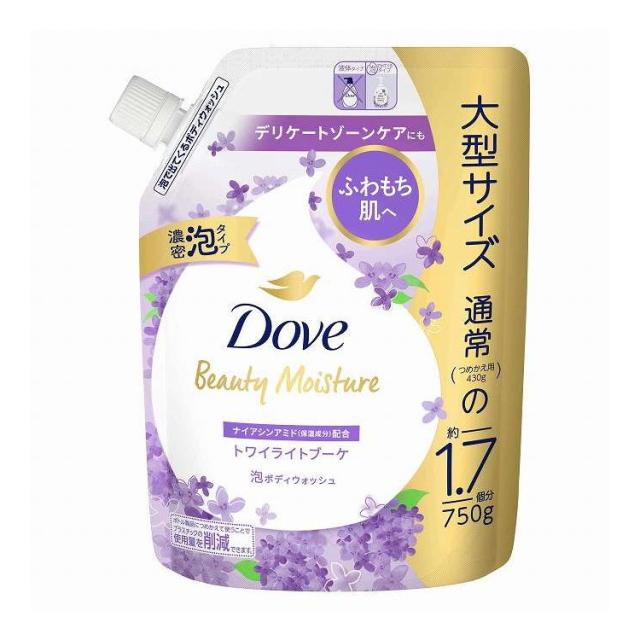 【単品16個セット】 ダヴ ビューティーモイスチャー 泡ボディウォッシュ トワイライトブーケ つめかえ 用 ユニリーバ 750g(代引不可)【送料無料】