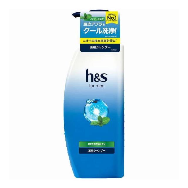 【単品16個セット】 H&amp;S FORMEN リフレッシュ EXシャンプーポンプ P&amp;G 350g(代引不可)【送料無料】
