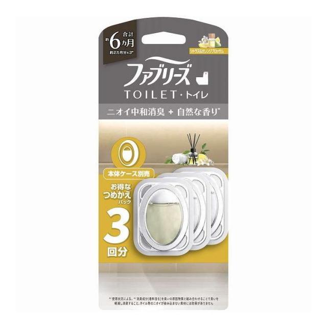 【単品20個セット】 ファブリーズ トイレ用消臭剤プレミアムシリーズ消臭+自然な香りシトラス&amp;オレンジブロッサム詰替 P&amp;G 1個(代引不可)【送料無料】