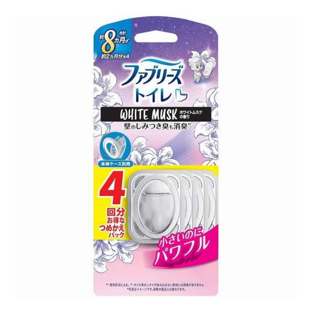 【単品20個仕かける】 ファブリーズトイレ用消臭剤ホワイトムスク詰替 P&G 1個(代引不可)【貨物輸送無料】