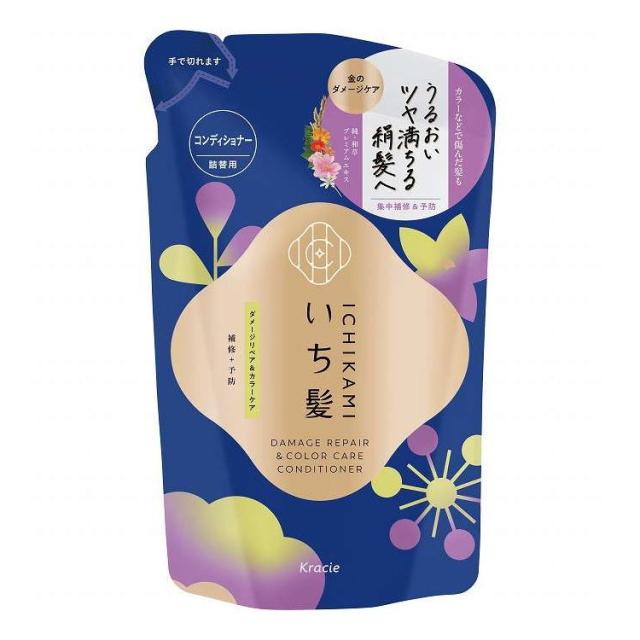 【単品18個セット】 いち髪 ダメージリペア&カラーケア コンディショナー 詰替用 クラシエホームプロダクツ販売 320g(代引不可)【送料無料】
