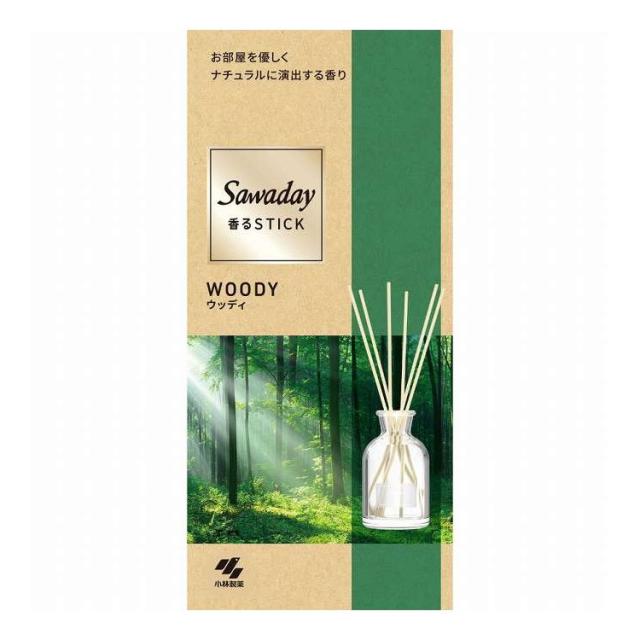 【単品18個セット】 Sawaday香るStick ウッディ 小林製薬 70ml(代引不可)【送料無料】 7,008円