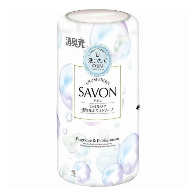 【単品16個セット】 消臭元SAVON 心はなやぐ優雅なホワイトソープ 小林製薬 400ml(代引不可)【送料無料】