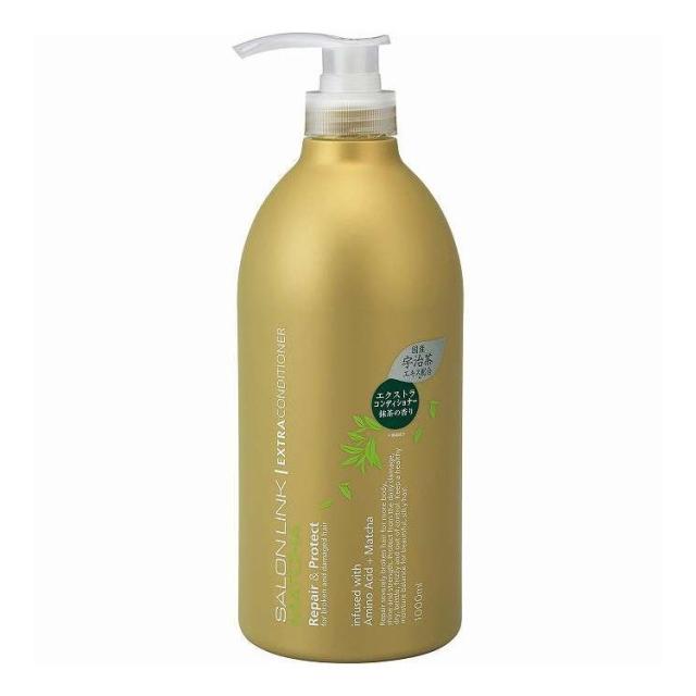 【単品12個セット】 サロンリンク エクストラ コンディショナー 抹茶の香り 熊野油脂 1000mL(代引不可)【送料無料】