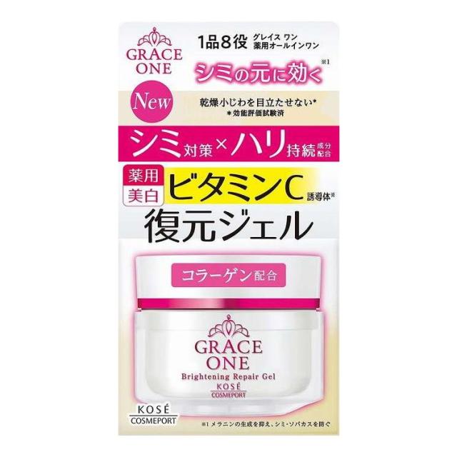 【単品12個セット】 グレイス ワン ブライトニング リペアジェル コーセーコスメポート 100G(代引不可)【送料無料】