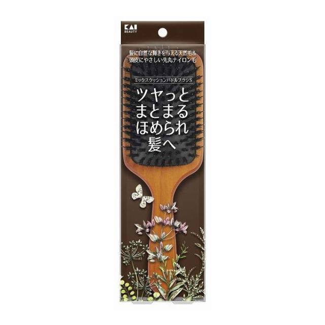 【単品12個セット】 KQ3195 ミックスクッションパドルブラシS 貝印 1個(代引不可)【送料無料】