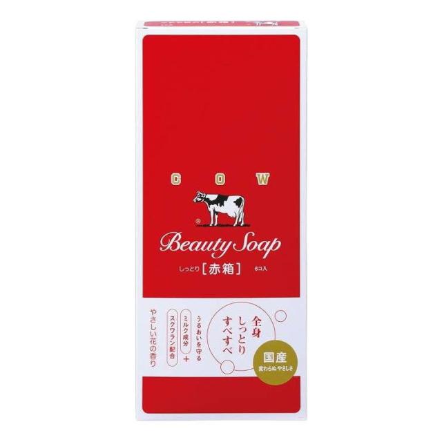 【単品18個セット】 カウブランド 赤箱 6コ入 牛乳石鹸共進社 85G(代引不可)【送料無料】