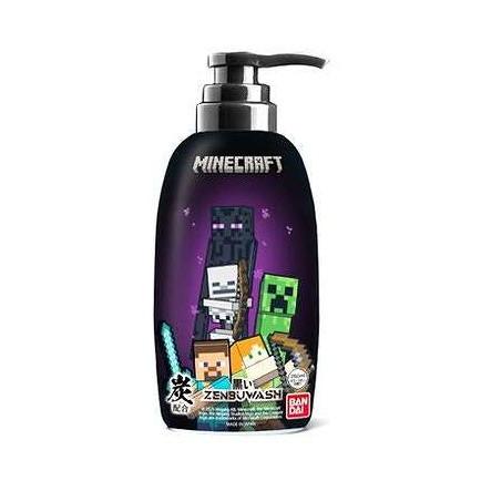 【単品18個セット】 黒いZENBUWASH MINECRAFT バンダイ 250mL(代引不可)【送料無料】