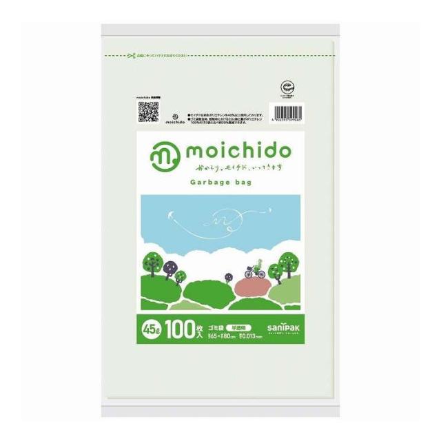 【単品15個セット】 CM46moichido45L半透明 日本サニパック 100枚(代引不可)【送料無料】