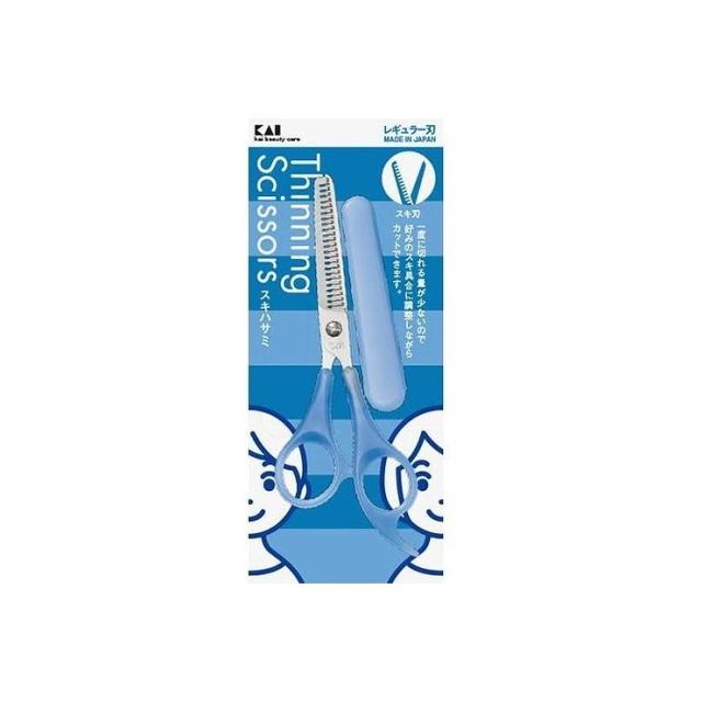 【単品6個セット】貝印 スキハサミ(キャップ付)(代引不可)【メール便（ゆうパケット）】【送料無料】