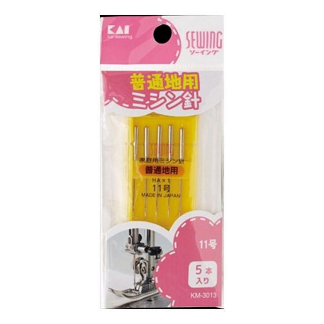 【単品24個セット】貝印 KM3013ミシン針 11号(普通地用) 5本(代引不可)【メール便（ゆうパケット）】【送料無料】の通販は 5,285円