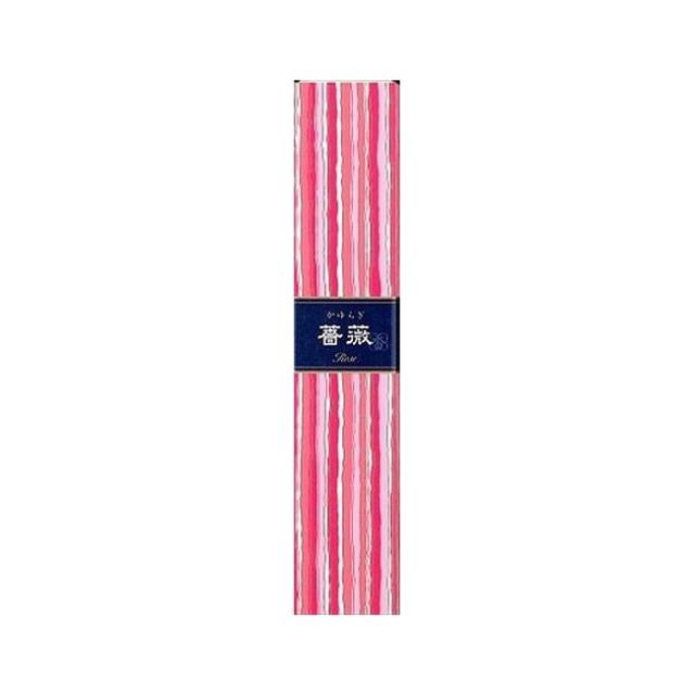 【単品8個セット】日本香堂 かゆらぎスティック 薔薇(代引不可)【メール便（ゆうパケット）】【送料無料】