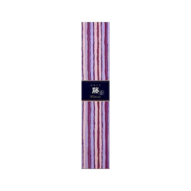【単品8個セット】日本香堂 かゆらぎスティック 藤(代引不可)【メール便（ゆうパケット）】【送料無料】