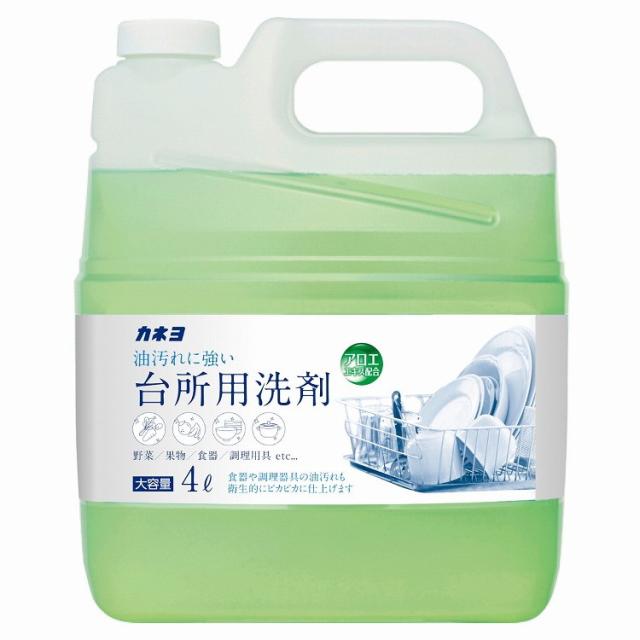【単品12個セット】 台所用洗剤 4L カネヨ石鹸(代引不可)【送料無料】