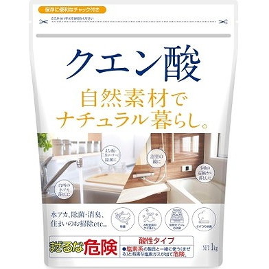 【単品12個仕かける】 自然的生活様式クエン酸 1kg カネヨ石けん(代引不可)【貨物輸送無料】