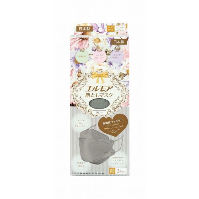 【単品7個仕かける】 エルモア 肌とも恍ける Flower 薄墨色 24枚 カミ商事(代引不可)【貨物輸送無料】
