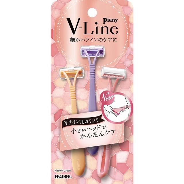 【単品13個セット】 ピアニィVL(Vライン用)3本入 フェザー安全剃刀(代引不可)【送料無料】の通販は 5,214円