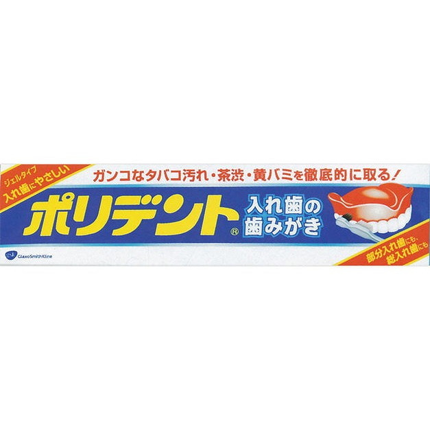 【単品10個セット】ポリデント 入れ歯の歯みがき95G グラクソスミスクライン(代引不可)【送料無料】