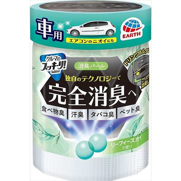 【単品18個セット】クルマのスッキーリ消臭パールリーフ アース製薬(代引不可)【送料無料】