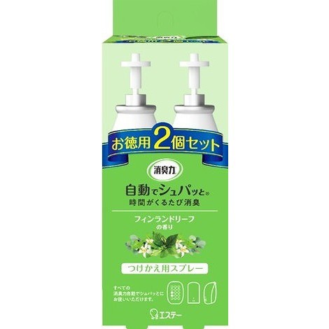 【単品19個セット】消臭力 自動でシュパッとかえ2PFLリーフ78ML エステー(代引不可)【送料無料】