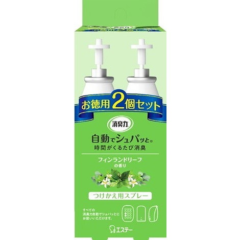 【単品20個セット】消臭力 自動でシュパッとかえ2PFLリーフ78ML エステー(代引不可)【送料無料】