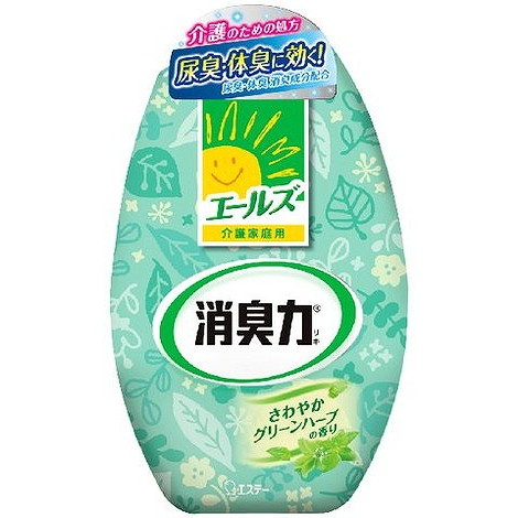 【単品16個セット】エールズ介護家庭用消臭力グリーンハーブ 400ML エステー(代引不可)【送料無料】の通販は