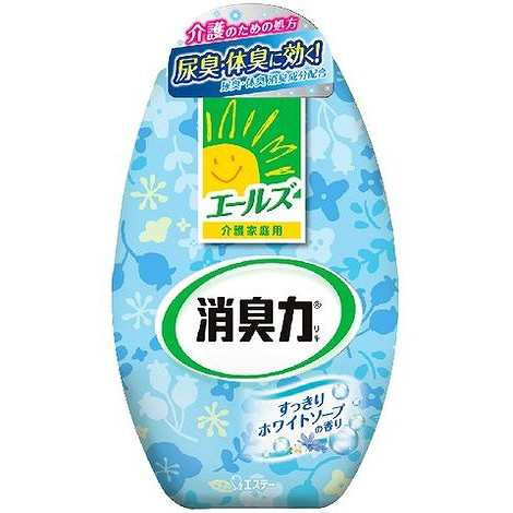 単品12個セット】エールズ介護家庭用消臭力ホワイトソープ400ML