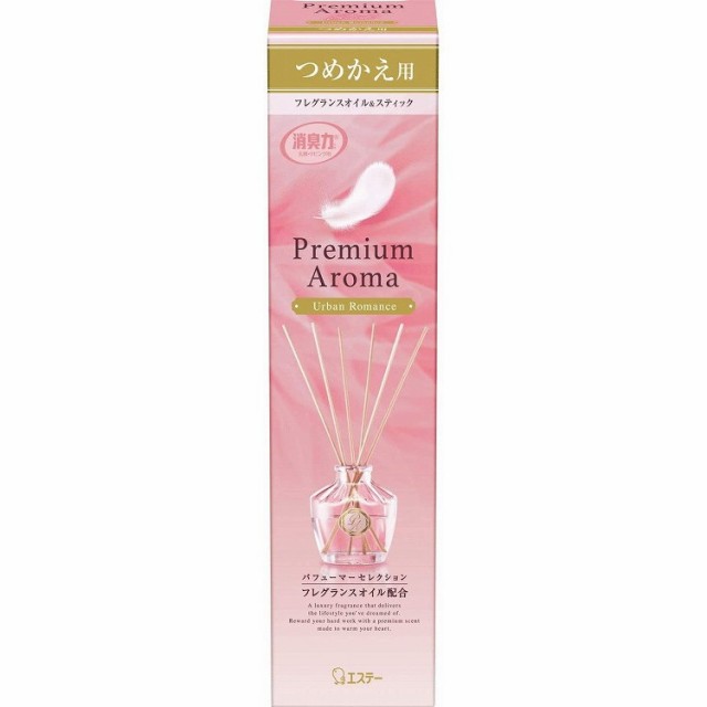 【単品17個セット】お部屋の消臭力 Premium Aroma プレミアムアロマ Stick スティック 詰替え アーバンロマンス 50ml エステー(代引不可)【送料無料】の通販は