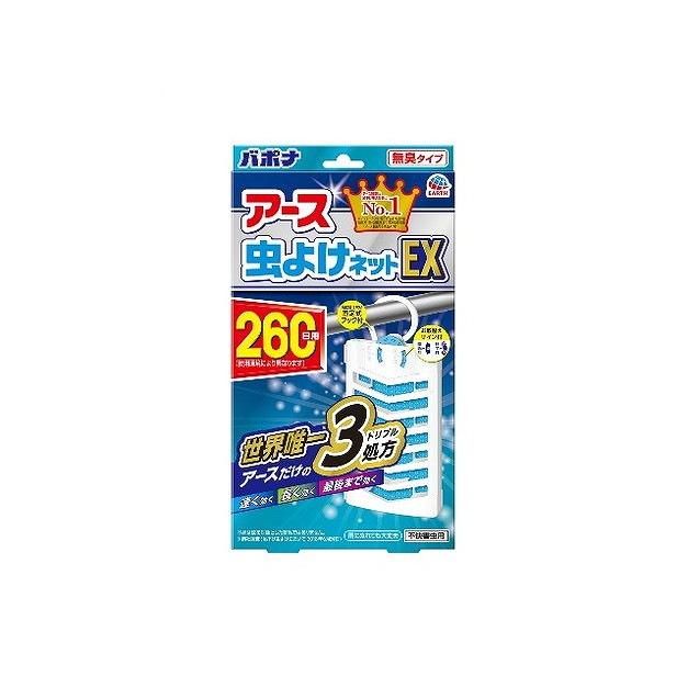 【単品10個セット】アース 虫よけネットEX 260日用 アース製薬(代引不可)【送料無料】の通販は 9,251円