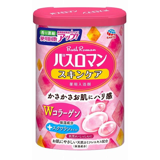 【単品10個セット】バスロマン スキンケアWコラーゲン 600G アース製薬(代引不可)【送料無料】の通販は 5,571円