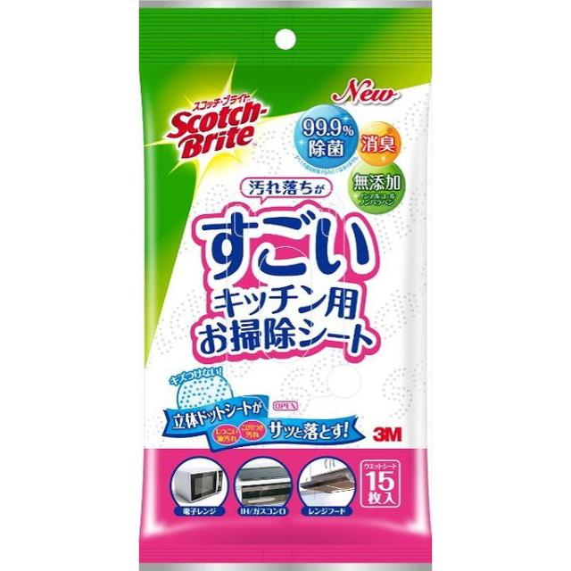 【単品18個セット】スコッチブライトヨゴレオチガスゴイキッチンシート スリーエムジャパン(代引不可)【送料無料】