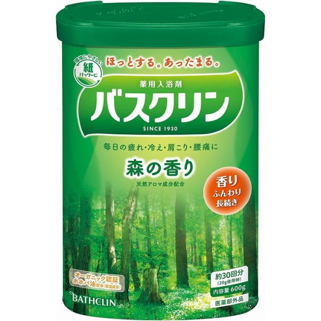 【単品18個セット】バスクリン 森の香り 600g バスクリン(代引不可)【送料無料】