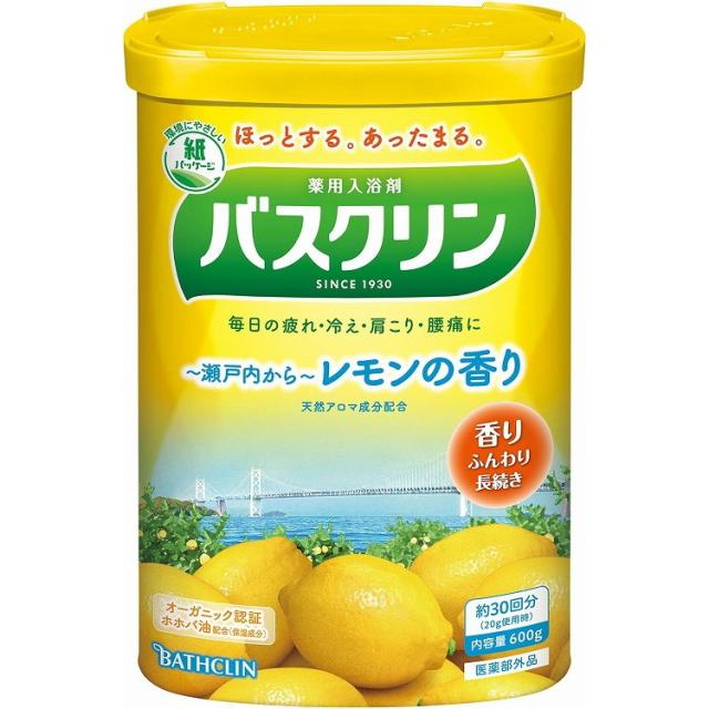 【単品14個セット】バスクリン レモンの香り 600G バスクリン(代引不可)【送料無料】の通販は 6,250円